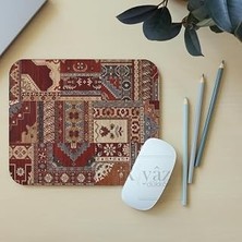 Uravas Store Halı Motif Desen 3 - Dikdörtgen Mouse Pad, 17,5 cm x 19,50 cm