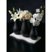 Canseb Elegance Elegance Serisi - Dörtlü Vazo Set - Renkli - Dekoratif Set - (Çiçekler Dahil Değildir)
