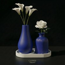 Canseb Elegance 3lü Premium Avangard - Vazo Set - Özel Işçilik - Lüks Tasarım