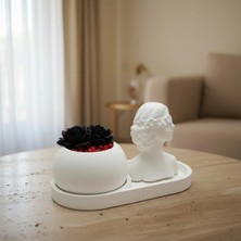 Canseb Elegance 3'lü Modern Saksı ve Kız Seti Premium Set