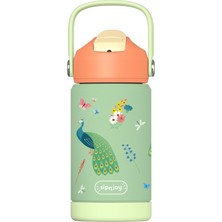 SipnJoy - FlipSip Çocuk Su Termosu | 360 ml - Peacock Queen