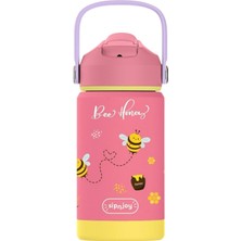 SipnJoy - FlipSip Çocuk Su Termosu | 360 ml - Bee Honey
