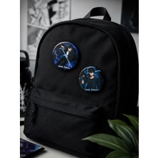 Fynbos Solo Leveling Sung Jinwoo 2’li Rozet Seti 44 mm – Anime Fan Çanta Rozeti, Koleksiyon ve Hediyelik Badge Seti