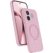 Eco Port Huawei Honor 600 Lite Regal Magsafe Standlı Kapak - Açık Pembe