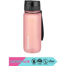Uzspace 500ML-650ML-800ML-1000ML Yenilenen Renkler Soft-Touch Serisi Askılı Akıtmaz Tritan Su Matarası