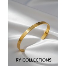 Ry Collections Ayetel Kürsi Bileklik Altın Kaplama Ayarlanabilir Model Bileklik