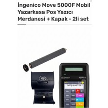 Ingenico Move 5000F Mobil Yazarkasa Pos Yazıcı Merdanesi + Kapak - 2 Li Set