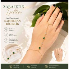 Belirtilmemiş Zeynep Beautly Handmade Yeşil Taşlı Çelik Şahmeran