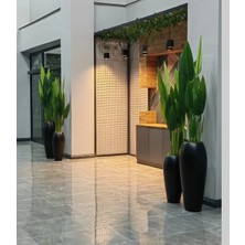 Kastasaksı Vasso Polyester Saksı 30X70 Fiberglass El Yapımı Canlı Bitki Uyumlu