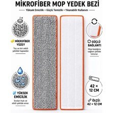 Single ( 1 Adet ) Mikrofiber Yedek Bez, Flat Tablet Mop ile Uyumlu, Temizlik Için Ideal