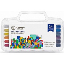 Vincent Junior Artist Yağlı Pastel Boya Seti 24 Renk Çantalı
