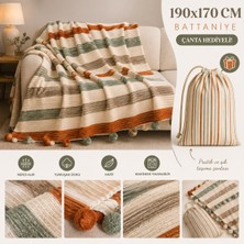 Yumuşacık Soft Ponponlu Battaniye