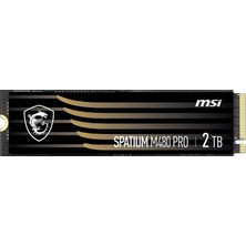 MSI Msı Spatıum M480 Pro Pcıe 4.0 Nvme M.2 2tb (7400MB Okuma / 7000MB Yazma)
