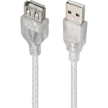 Uravas Store PM-1568 Şeffaf 1.5 Metre USB 2.0 Uzatma Kablosu