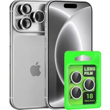 Eco Port Newface Apple Iphone 18 Pro Max Raze Metal Kamera Lens - Gümüş