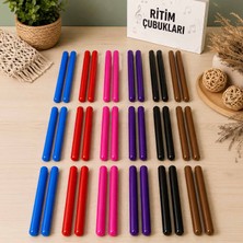 Midex ORF-BT-25-18X Örf Aletleri Seti Ritim Çubuğu Paketi 25 cm Karbon Fiber Toptan Paket-2 (18 Çift)