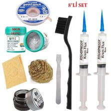 MHM Best Krem Lehim 183°C 50GR Havya Uc Temizleyici Flux Lehim Toplama CP-3015 Lehim Emme Teli Spatula Seti TK05