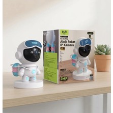 Blic Aura Akse Wi-Fi Ptz Akıllı Robot Ip Kamera - 4K Ultra Hd / 2mp Fhd Görünüm, Gece Görüşlü, Hareket Dedektörlü Bebek ve Güvenlik Kamerası