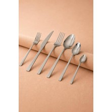 Tuana 36 Parça Sade 6 Kişilik Çelik Çatal & Kaşık & Bıçak Takımı