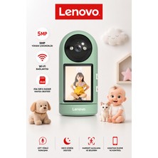 Lenovo 5mp Ekranlı Görüntülü Konuşulabilen Bebek Kamerası Evcil Hayvan ve Yaşlı Bakım Güvenlik Kamerası