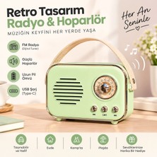 İzel Aksesuar P33 Nostaljik Radyo Müzik Çalar Bluetooth Speaker