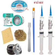 MHM Best Krem Lehim 183°C 50GR Havya Uc Temizleyici Flux Lehim Toplama CP-2515 Lehim Emme Teli Spatula Seti1 TK03