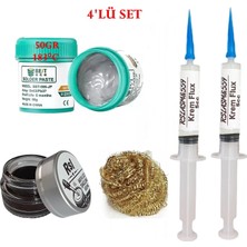 MHM Best Krem Lehim 183°C 50GR Havya Uc Temizleyici Krem ve Teli Flux Lehim Toplama  SETI02