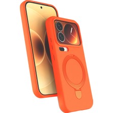 Küçük Hazine Xiaomi Mi 17 Pro Max Regal Magsafe Standlı Kapak - Turuncu