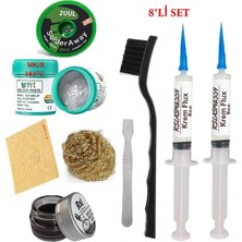 MHM Best Krem Lehim 183°C 50GR Havya Uc Temizleyici Flux Lehim Toplama 2UUL-2015 Lehim Emme Teli Spatula Seti TK04