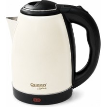 Queen Matilda 2200W Çelik Su Isıtıcı Beyaz 1,7l