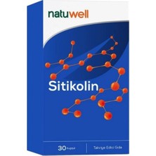 Natuwell Sitikolin 30 Kapsül Takviye Edici Gıda Menşei Türkiye ile Sağlıklı Yaşam İçin