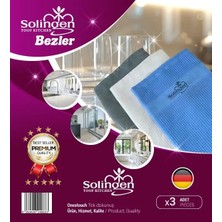 Solingen Mikrofiber 3’lü Bez Seti 60 cm x 40 cm Ultra Emici Mutfak Temizliği İçin