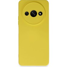Gees Global Redmi A3 4g Kılıf Nano Içi Kadife Silikon - Sarı