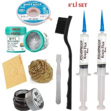 MHM Best Krem Lehim 183°C 50GR Havya Uc Temizleyici Flux Lehim Toplama CP-2515 Lehim Emme Teli Spatula Seti TK01