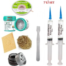 MHM Best Krem Lehim 183°C 50GR Havya Uc Temizleyici Flux Lehim Toplama CP-1515 Lehim Emme Teli Spatula Seti2 TK04