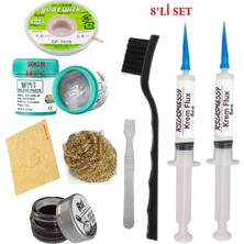 MHM Best Krem Lehim 183°C 50GR Havya Uc Temizleyici Flux Lehim Toplama CP-1515 Lehim Emme Teli Spatula Seti TK03
