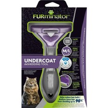 ‎Furminator  Furminator Kedi Tarağı - Uzun Tüylü Kediler Için - L