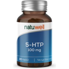 Natuwell 5-HTP Takviye Edici Gıda 100 mg 30 Kapsül Türkiye Üretimi Yetişkin Kullanımına Uygun