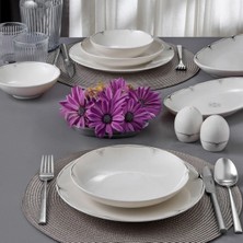 Güral Porselen Camelia  54 Parça 12 Kişilik Yemek Takımı 67101