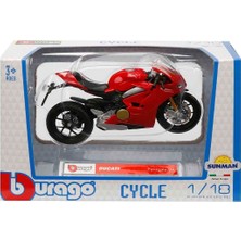 Sunman 1:18 Ducati Panigale V4 Oyuncak Motosiklet 5 - 7 Yaş İçin Parlak Renkli Model
