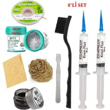 Smnr Best Krem Lehim 183°C 50GR Havya Uc Temizleyici Flux Lehim Toplama Cp-1,5mm Lehim Emme Teli Spatula Seti TK01