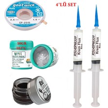 Smnr Best Krem Lehim 183°C 50GR Havya Uc Temizleyici Flux Lehim Toplama Cp-2,5mm Lehim Emme Teli SETI01