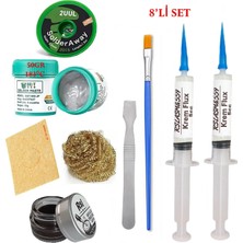Smnr Best Krem Lehim 183°C 50GR Havya Uc Temizleyici Flux Lehim Toplama 2uul-2,0mm Lehim Emme Teli Spatula SETTK04
