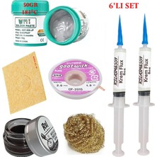 Smnr Best Krem Lehim 183°C 50GR Havya Uc Temizleyici Flux Lehim Toplama Cp-2,0mm Lehim Emme Teli  Seti1 TK01