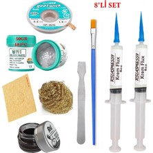 Smnr Best Krem Lehim 183°C 50GR Havya Uc Temizleyici Flux Lehim Toplama Cp-3,5mm Lehim Emme Teli Spatula Seti1 TK05