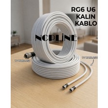 Ncpline Uydu Sistemleri Çanak Anten Kablosu Fullhd 3D 4K 30 Metre Rg6 U6 A+