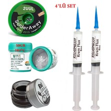 Smnr Best Krem Lehim 183°C 50GR Havya Uc Temizleyici Flux Lehim Toplama 2uul-2,0mm Lehim Emme Teli SETI01