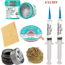 MHM Best Krem Lehim 183°C 50GR Havya Uc Temizleyici Flux Lehim Toplama CP-3515 Lehim Emme Teli  Seti1 TK04