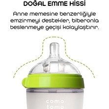 NW NessiWorld Comotomo Antikolik Silikon Biberon 150 ml 0-3 Ay Yeşil