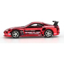 NW NessiWorld 1/64 Model Araç Supra (A80) Top Secret GT-300 Top Secret Red Chrome